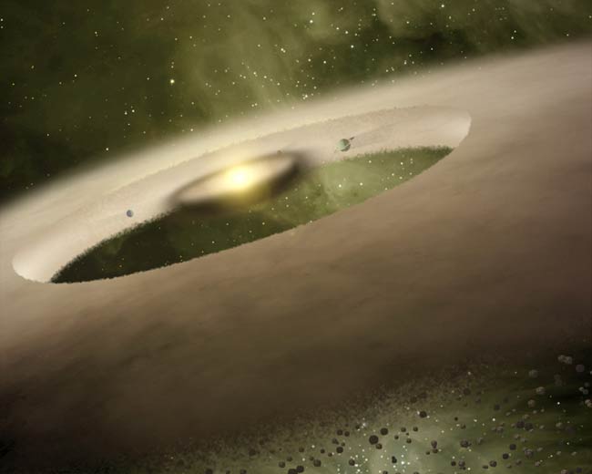 Birth of Baby Planets Spotted Around Distant Star